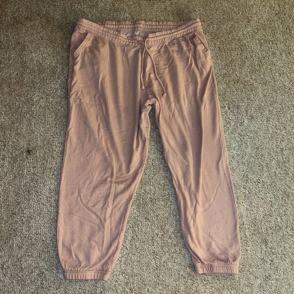 Women's Plus Size Pink Sweat Pants W/Drawstring Sz. 3X By Just Be... - Picture 1 of 3